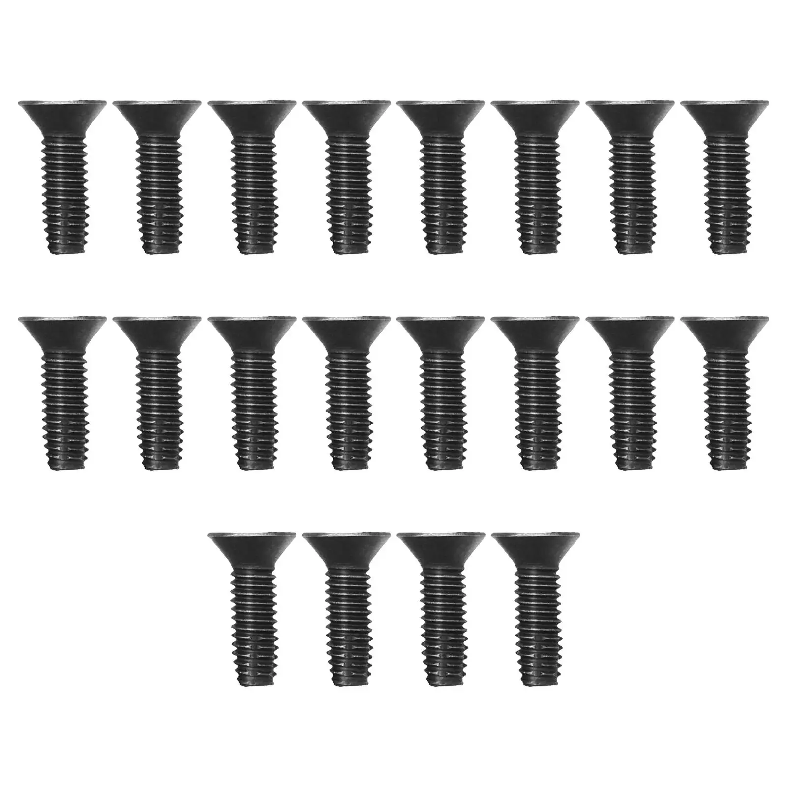 

20 Pieces Hinge Screws Bolts Iron Accessories Auto Parts Tailgate Screws Fits for Wranglers Yj TJ Car Doors Windshield