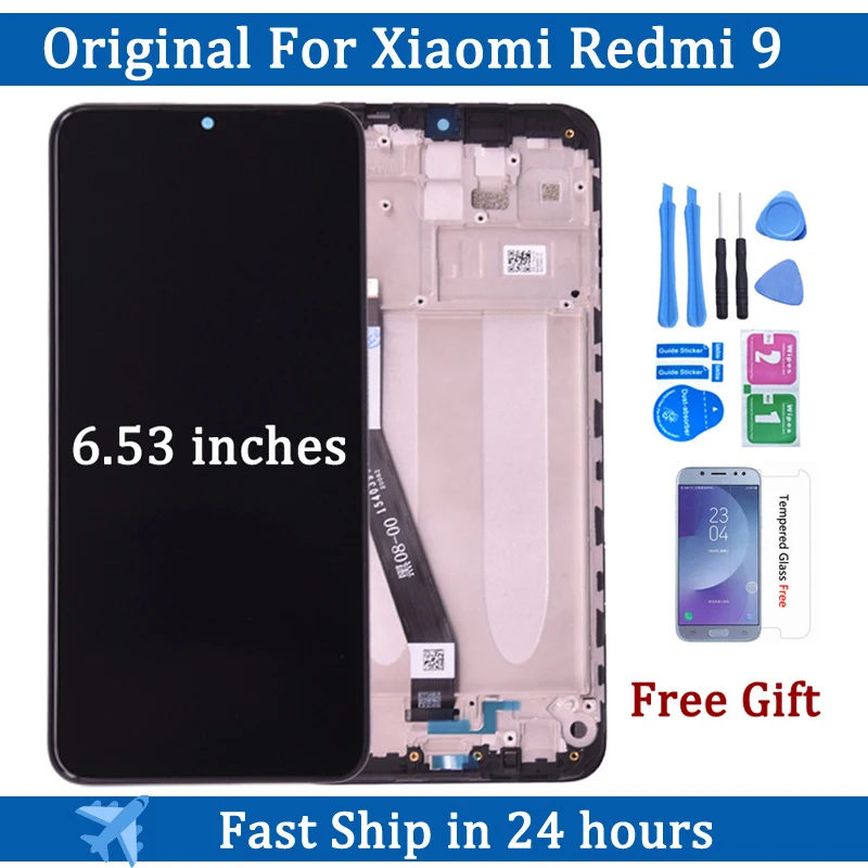 Оригинальный ЖК-дисплей для Xiaomi Redmi 9, сенсорный экран, дигитайзер для Redmi 9 LCD M2004J19G M2004J19C, запасные части