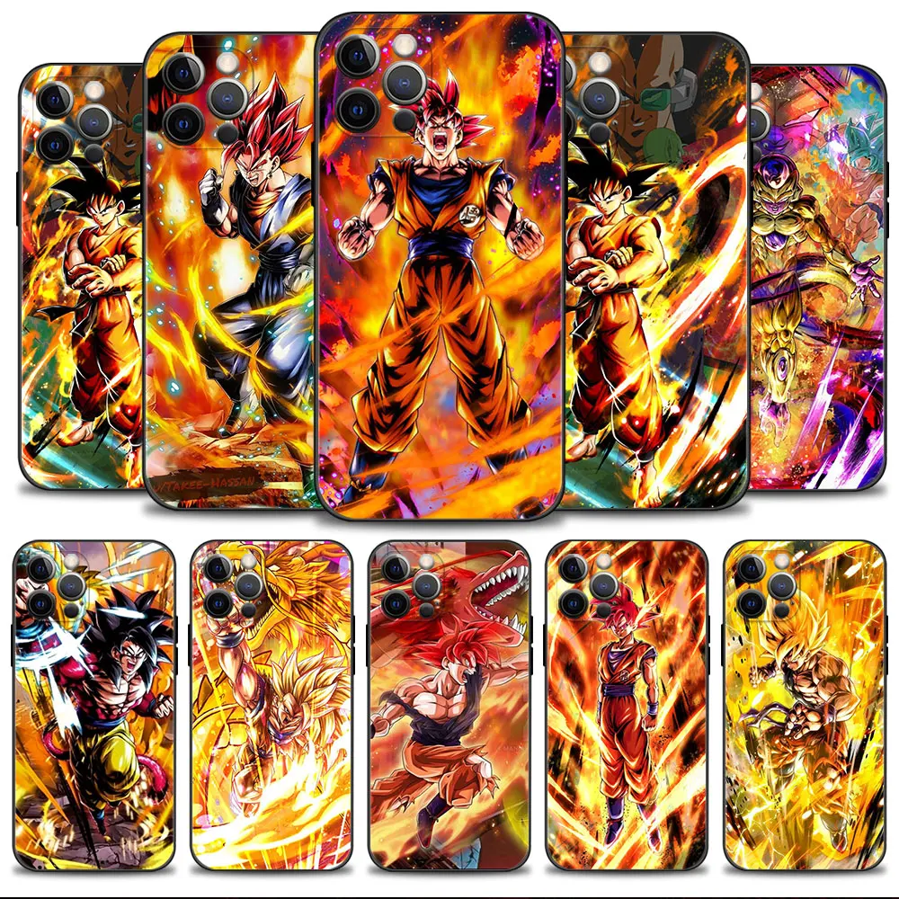 

Soft Silicone Phone Case For iPhone 14 13 12 11 Pro Max 6 6S 7 8 Plus X XS XR 12 13 Mini Shell New Dragon Ball Goku