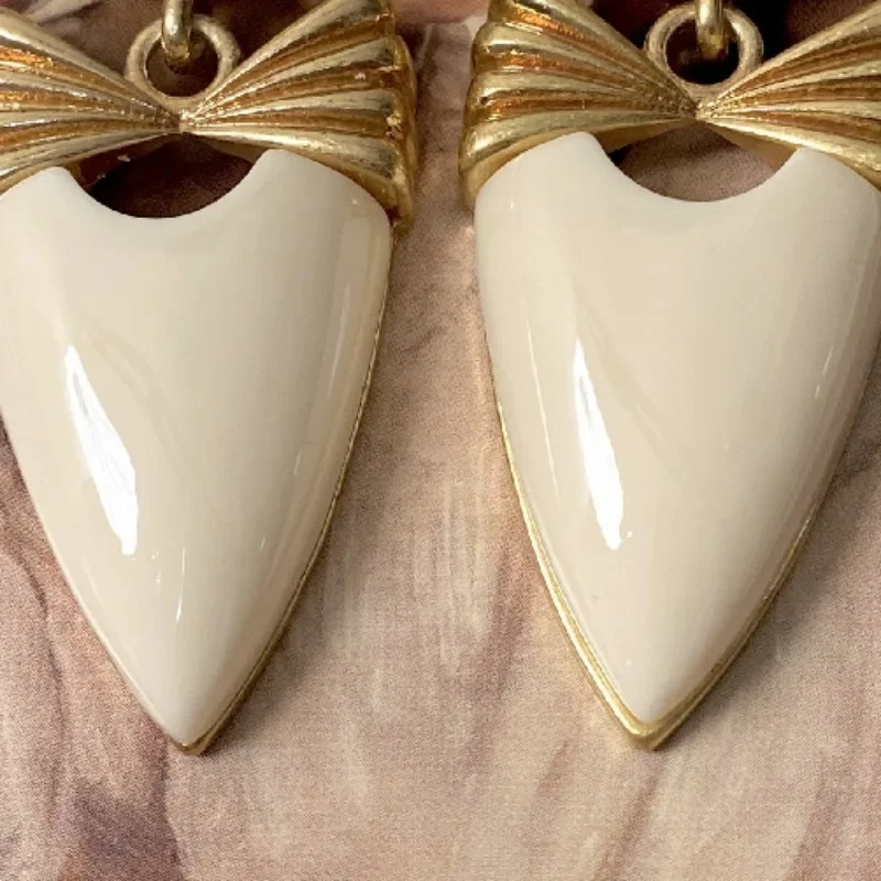 Геометрические серьги Draweye с бантом для женщин Элегантные Модные Винтажные в