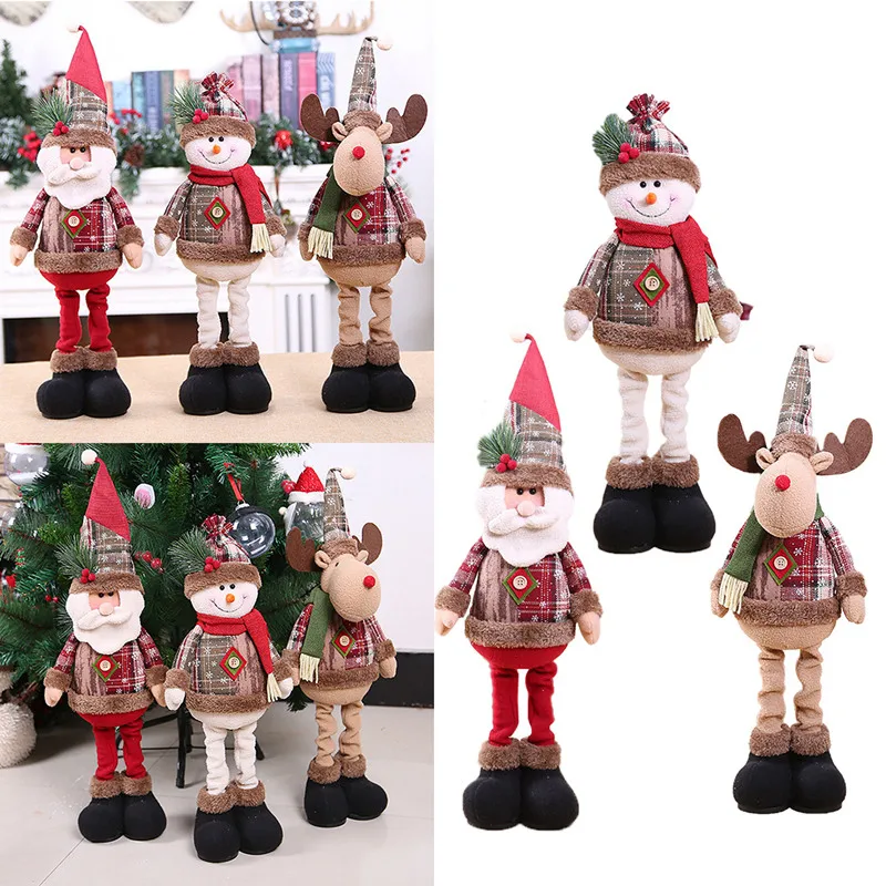 

Santa Claus Christmas Doll Merry Christmas Decorations for Home Elk Christmas Ornaments Xmas Tree Decor 2023 Navidad Natal Gifts