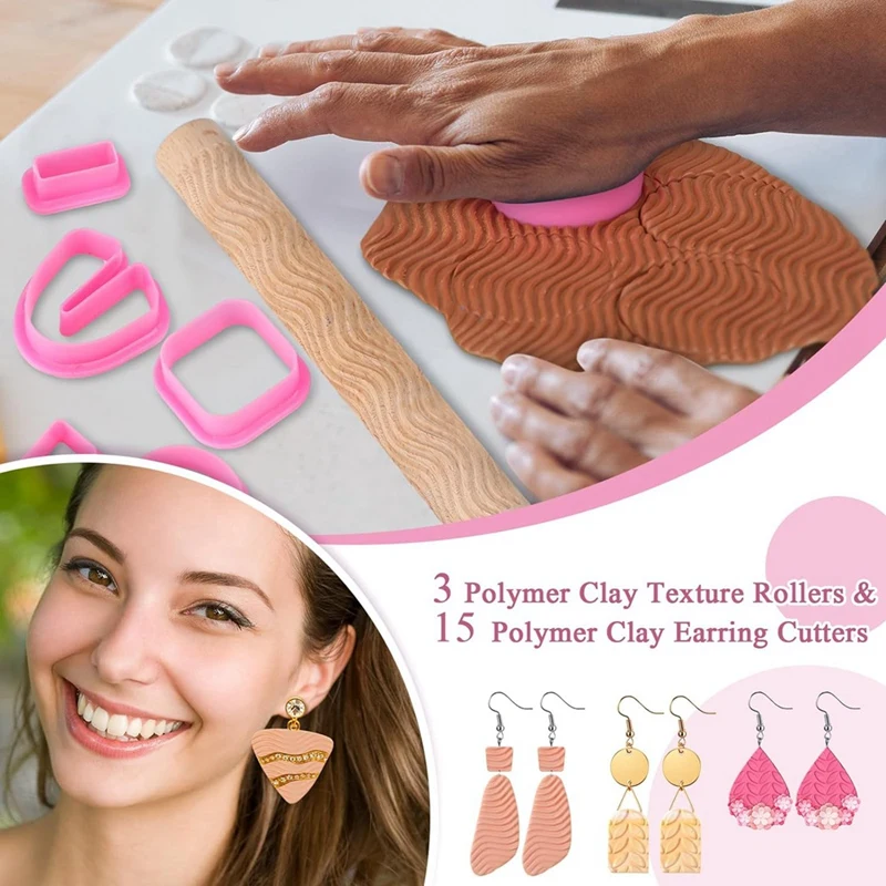 Резак для полимерной глины резак дерево изготовления сережек валик керамические