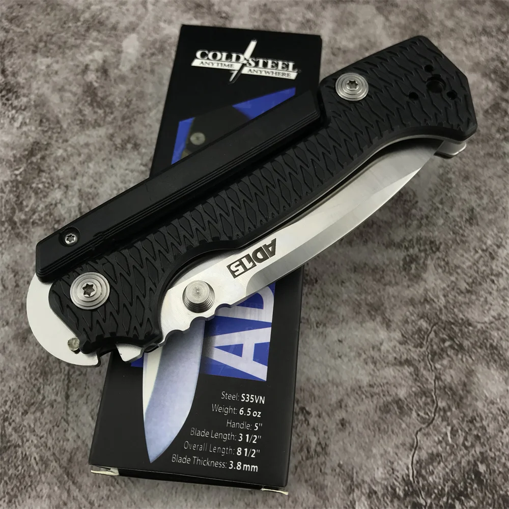 Складной нож Cold Steel 58SQ Demko AD15 клинок для скорпионов лезвие S35VN Черная Ручка G10