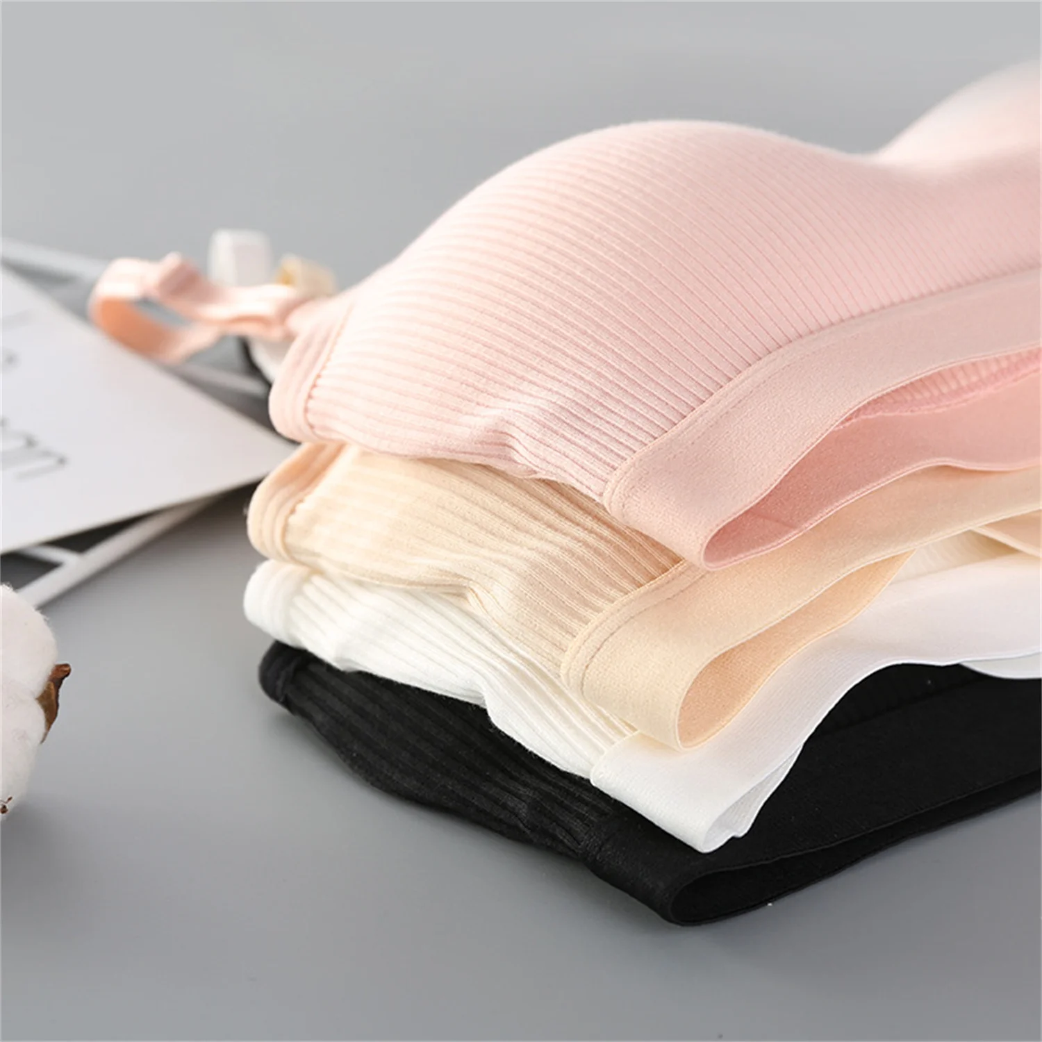 Sujetador sin costuras para mujer Bralette transpirable de copa complea aros Top шланг для сна