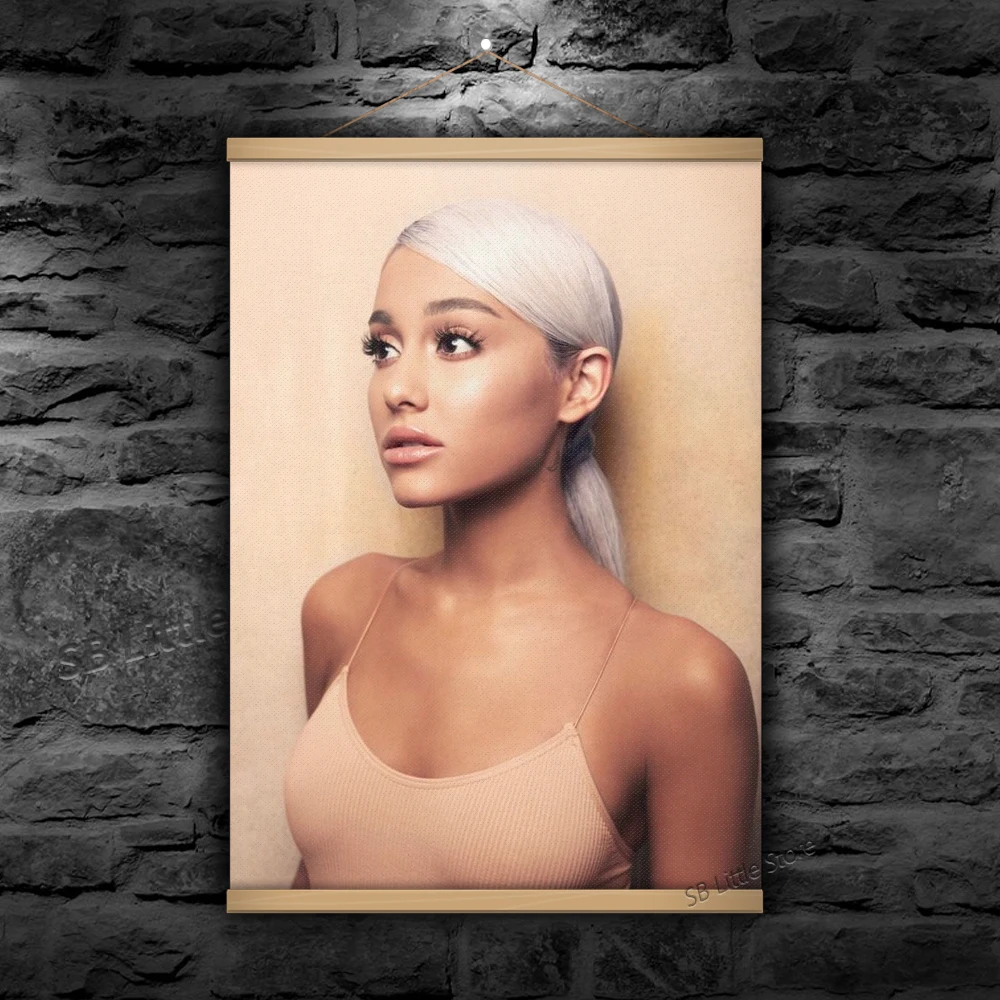 

Ariana Grande Music Photo Hot Song Artists Popular Album Scroll Art Print Canvas Poster Painting Decor Custom