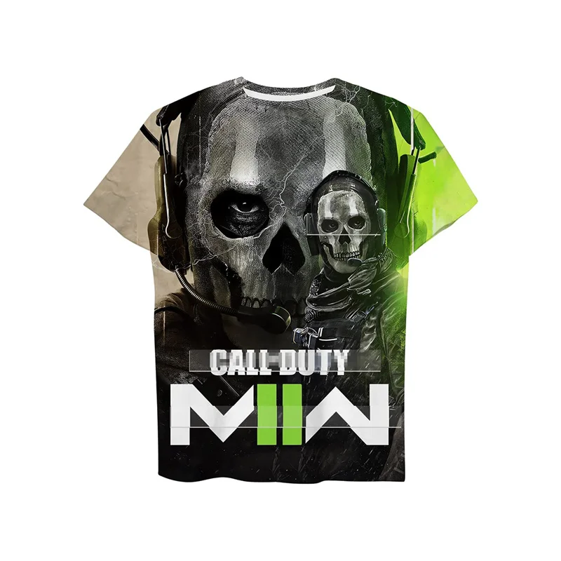 Call Duty 3D T Shirt For Men Summer Trend Hip Hop Streetwear Printed Tee Shirt Oversize Short Sleeve Kids Tops Women Clothes