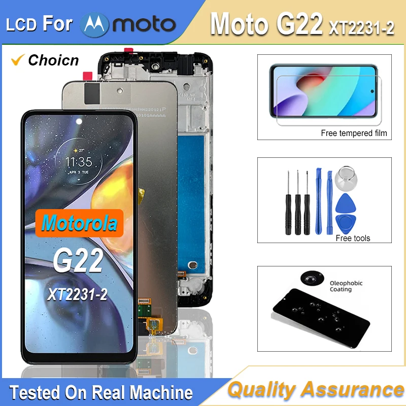 ЖК-дисплей Motorola Moto G22 6 5 дюйма с емкостным экраном регулируемой яркостью черный