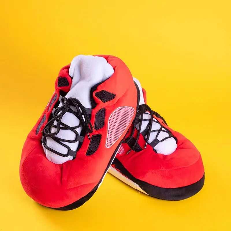 

Домашние тапочки для пар, нескользящая обувь из чистого хлопка, домашняя женская обувь, домашняя спортивная обувь на толстой подошве для му...