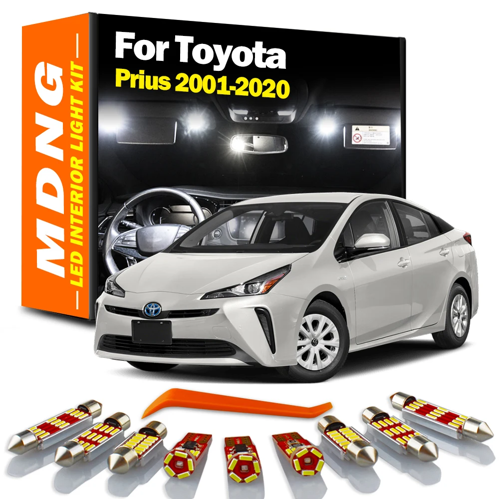 

MDNG For Toyota Prius 2001-2016 2017 2018 2019 2020 Vehicle Lamp LED Interior Dome Map Light Kit Car Led Bulbs Canbus No Error