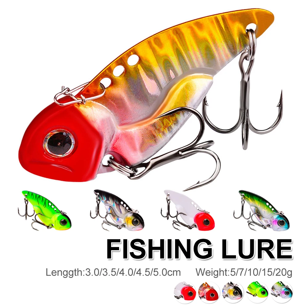 

Fishing Lure Vib Sinking Vibration Baits Artificial Metal Hard Bait Lifelike Swimbait for Saltwater Freshwater Fishing Tackle