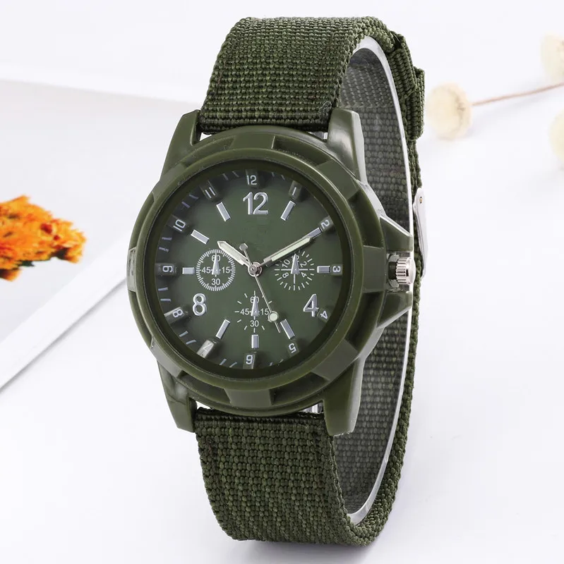 Men Army Watch Nylon Military Male Quartz Watches Fabric Canvas Strap Casual Cool Men's Sport Round Dial Relogios Wristwatch |