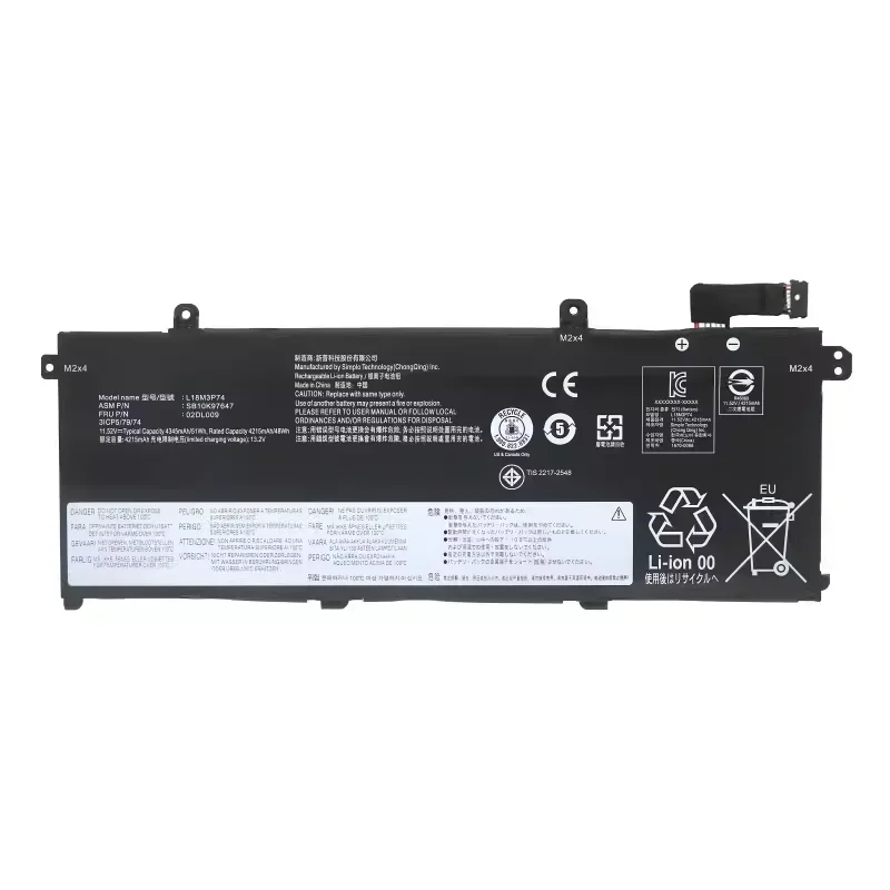 Аккумулятор L18l3p73 для ноутбука Lenovo ThinkPad l18c3p72 t490 t495 p43s p14s l18c3p71 l18m3p74 l18m4p73 l18m4p74