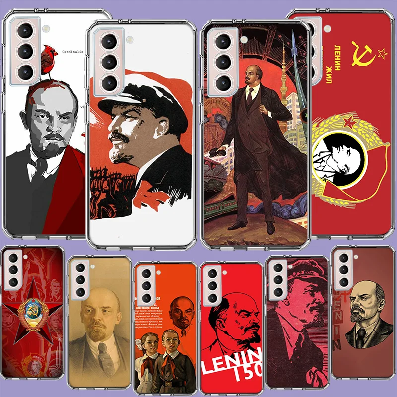 

lenin Soviet Union Flag Phone Case For Galaxy A14 Samsung A02S A12 A22 A32 A42 A52 A72 A13 A33 A53 A73 5G A03 A03S A23 A30S A50S