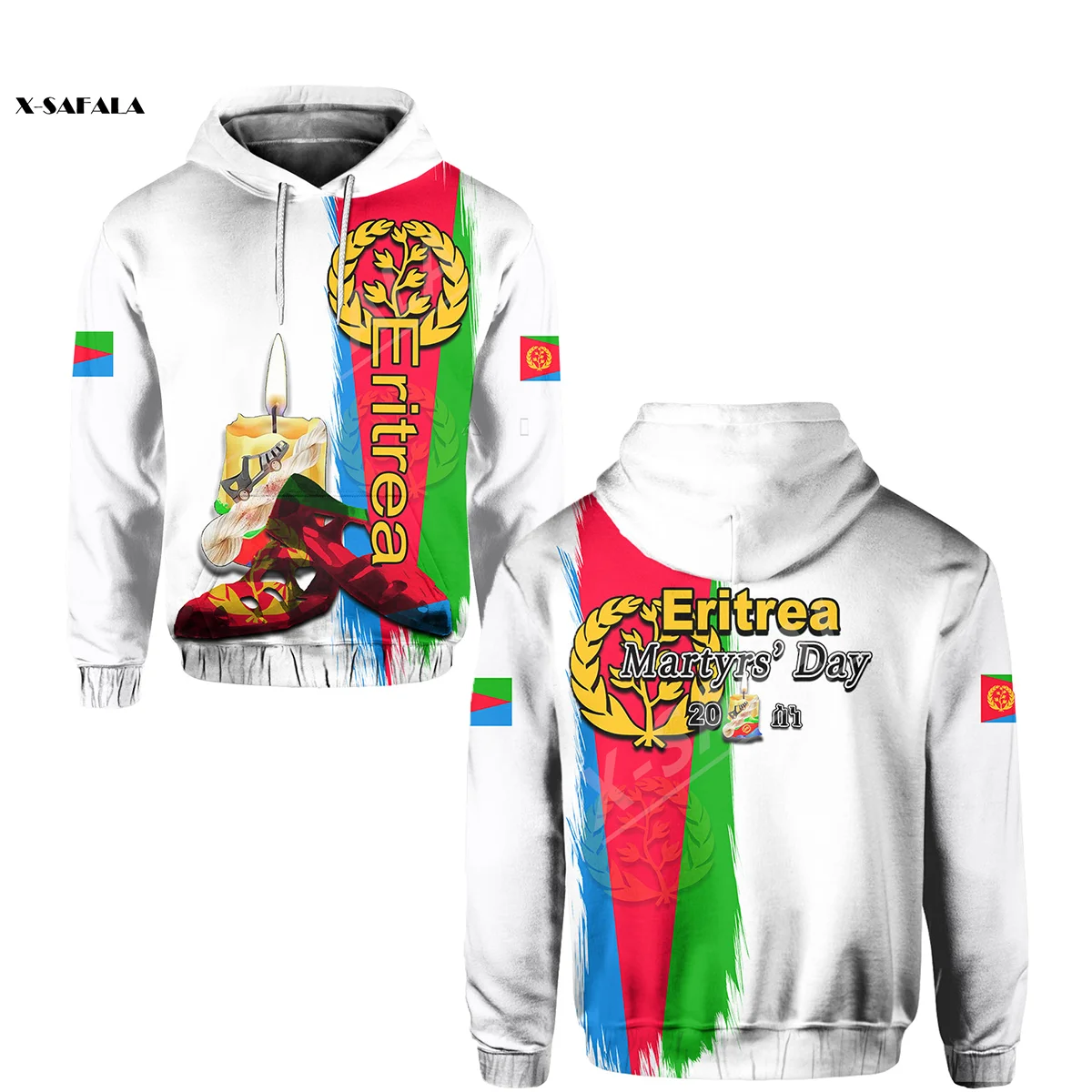 

Eritrean Martyrs Day Custom 3D Print Zipper Hoodie Men Pullover Sweatshirt Hooded Jersey Tracksuits Outwear Coat