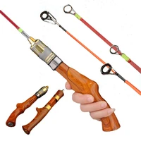 50cm 60cm 80cm telescopic ice fishing rod portable carbon wooden river shrimp carp fishing pole winter fishing rod tackle