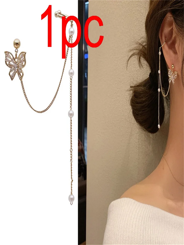 

Simple Long Style Tassel Earrings Temperament Simple Earrings