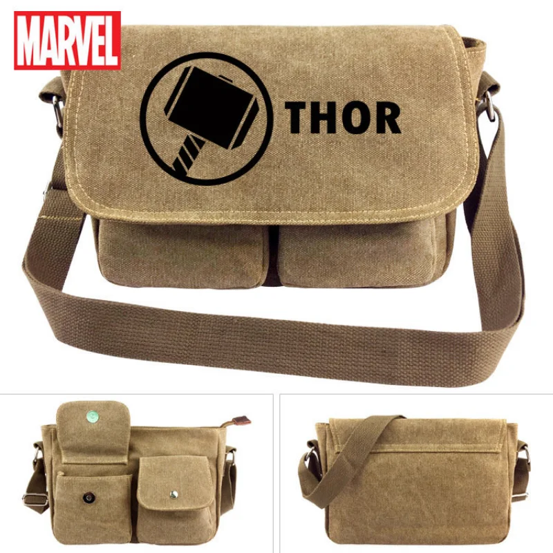 Disney Marvel Casual Sports Bag One-shoulder Rucksack Cartoon Fashion Trend Multi-function Messenger Bag Boys Schoolbag