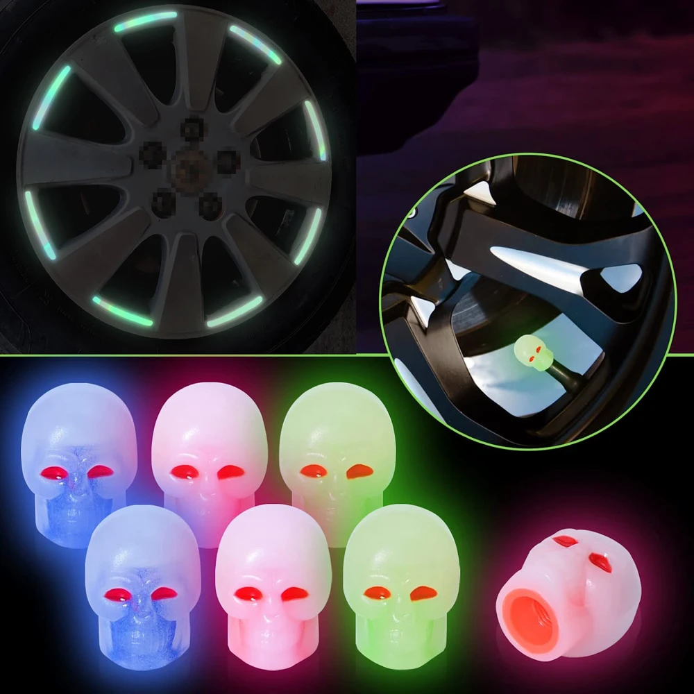 Купи 4Pcs Car Valve Caps Wheel Valve Cap Auto Tyre Air Valve Stem Caps Dust Cover for Car Bike Vehicles + 10 Wheel Rim Sticker за 161 рублей в магазине AliExpress