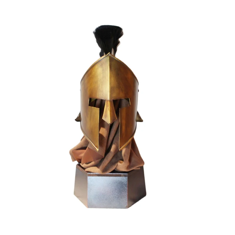 

Wearable Medieval Greek COS Spartan Warrior Helmet Recommended for Living Room and Porch Decoration