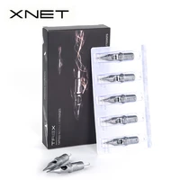 xnet standard disposable tattoo needles rs 10pcs 0 35mm round shader sterilized safety cartridge tattoo needle with membrane