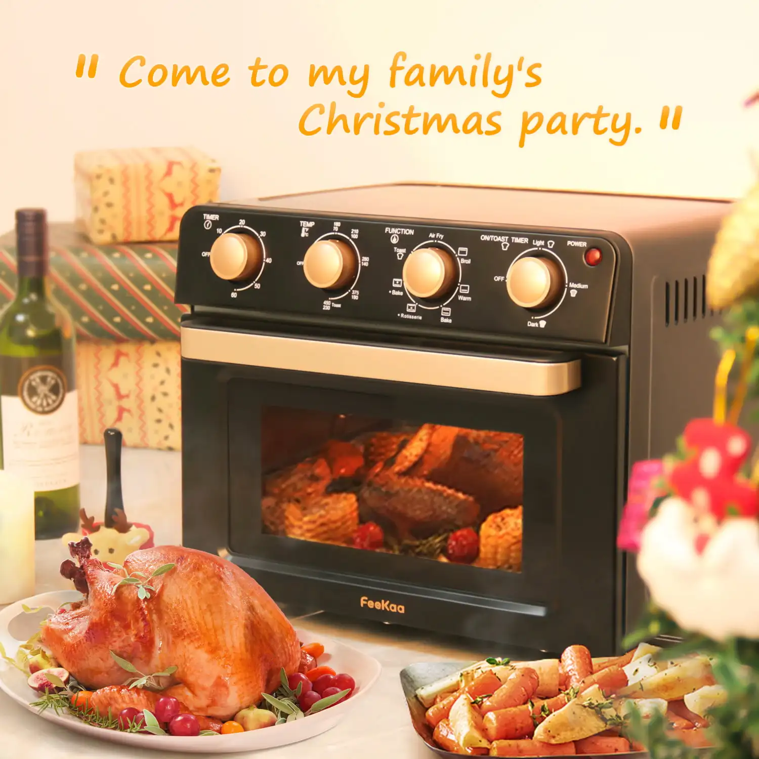 

Delivery within 7-10 daysHuanQiu Air Fryer Toaster Oven XL 21 QT Large Oven With Rotisserie Countertop Convection
