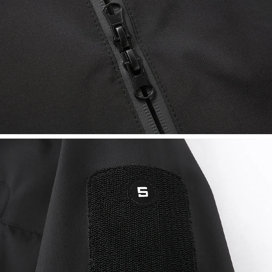 Мужская водонепроницаемая ветровка в стиле карго размеры до 10XL