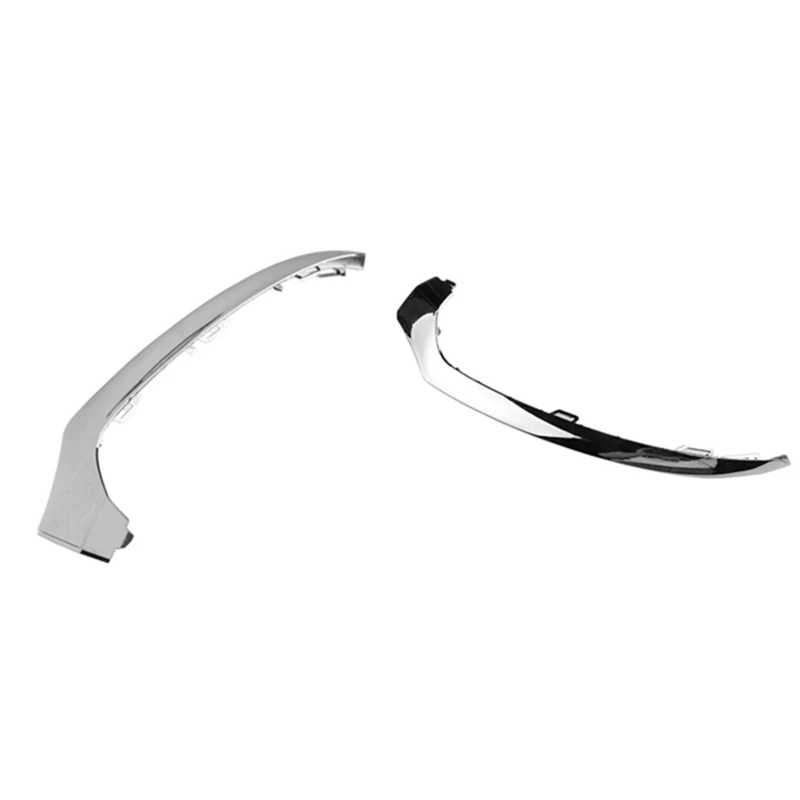 

2X Car Right/Left Front Bumper Lower Lip Chrome Trim For Mercedes Benz W205 C300 C350 2058851474