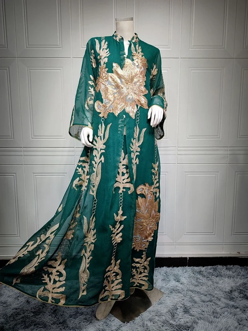 Eid Mubarak Abaya Dubai Turkey Muslim Fashion Women jalabiya Dress Islam Caftan Marocain Vestidos Clothing Robe Musulman