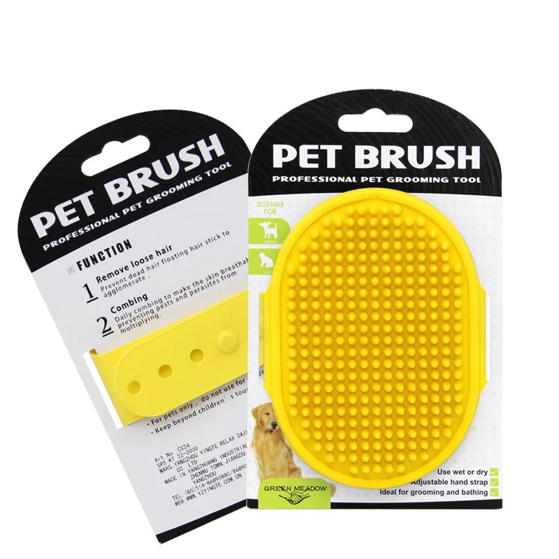 

Pet Dog Cat Bath Brush Comb Rubber Glove Hair Fur Grooming Massaging Massage Kitchen Cleaning Gloves Pets Silicone Washing Glove