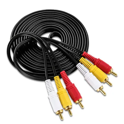 3 RCA штекер к 3RCA аудио видео кабель сплиттер 1 5 м 10 для DVD звука ТВ приставки |