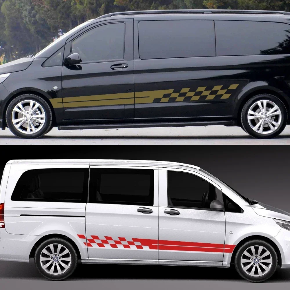 Оптовая продажа 2 шт. боковые наклейки на автомобиль для Mercedes Sprinter Benz Vito V Class Berlingo