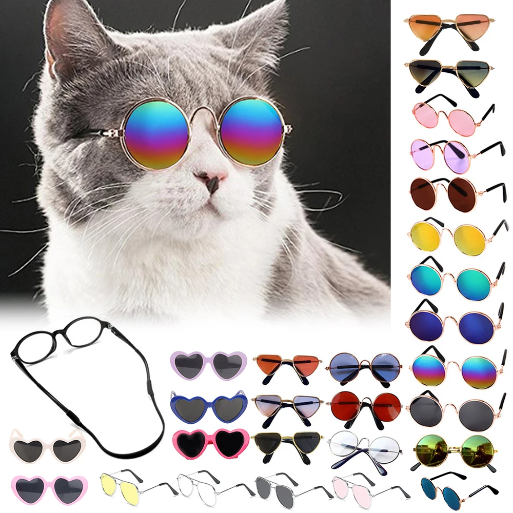 

Glasses For Cat Pet Products For Animals Dog Accessories Cosplay Costume Photos Props The Kitten Lenses Sun Colored Sunglasses