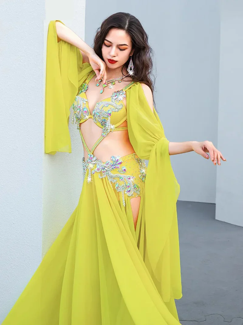 Женский костюм для танца живота взрослых сексуальный сетчатый струящийся