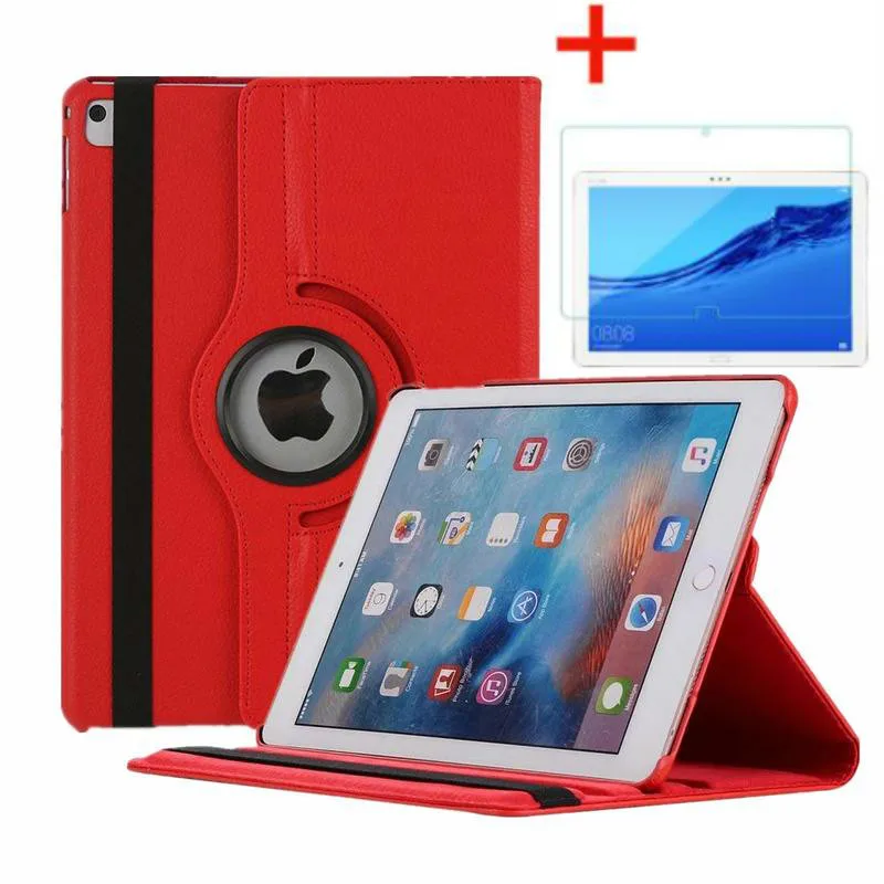 

Вращающийся на 360 градусов Чехол-книжка из искусственной кожи и стекло для iPad Mini 1 2 3, умный чехол для планшета A1432, A1454, A1600, A1490