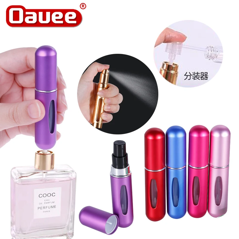 

Oauee 12ml Mini Refillable Perfume Bottle With Spray Scent Pump Empty Cosmetic Liquid Container Atomizer Bottle For Travel Tool