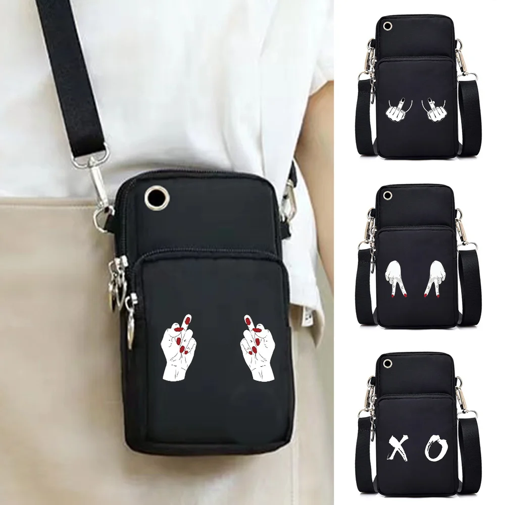 

Mobile Phone Bag Shoulder Bag Luxury Chest Pattern Crossbody Handbag Universal Sports Arm Pack for Samsung/phone 12 13/redmi K50