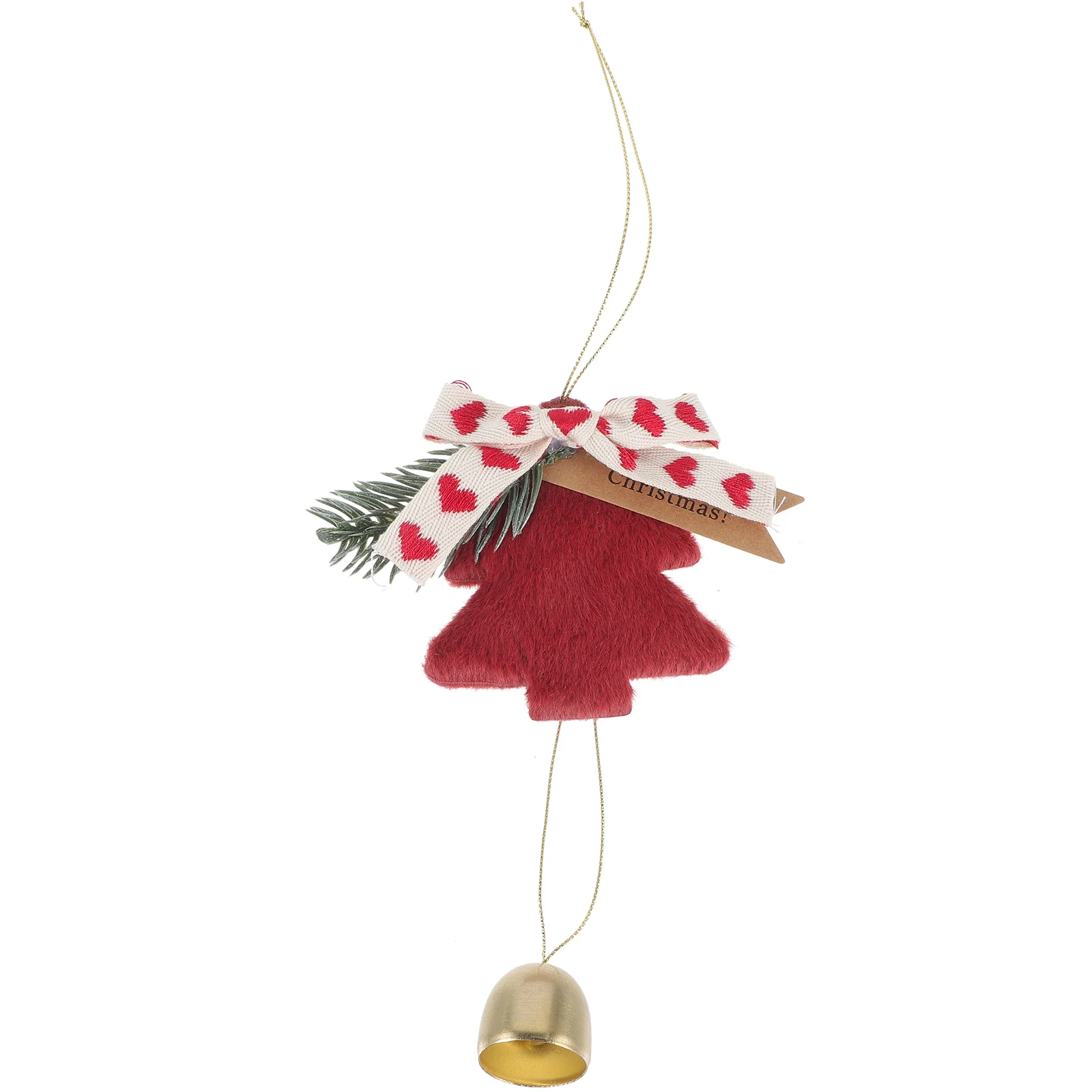

Xmas Bell Ornament Tree Wall Hanging Decors Christmas Plush Decoration Ornaments