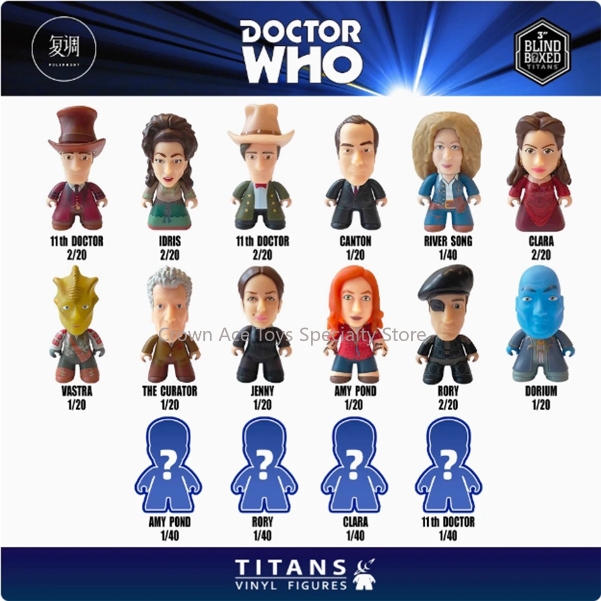 В наличии Titans Doctor Who The Good Man elev11 Time и относительные размеры (s) в космосе 3 дюйма