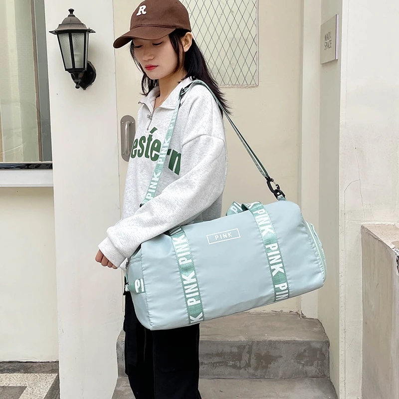 Short Trip Large Capacity Travel Bag Female Yoga Dry And Wet Separation One Shoulder High Appearance Level Storage Duffel Bag M4