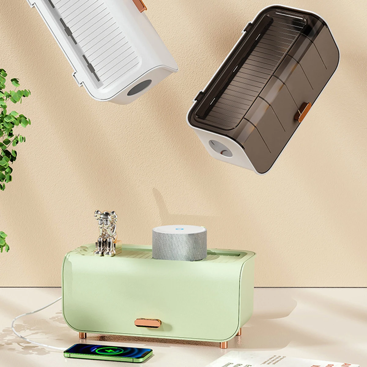 

Patch Panel Storage Large Capacity Box Socket Storage Case with Cover Detachable Cable Organizer Reusable Wire Patch Panel