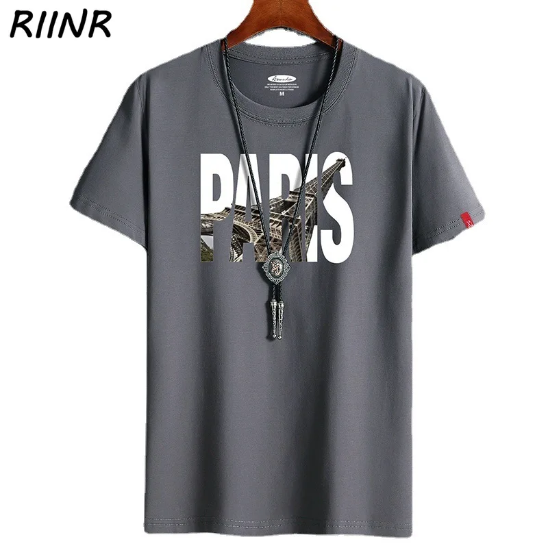 

Short-sleeved T-shirt Men's Summer of The Trend T-shirt Loose Tide Brand T Bottoming Shirt Top Plus Size Men's Clothing T Shirt