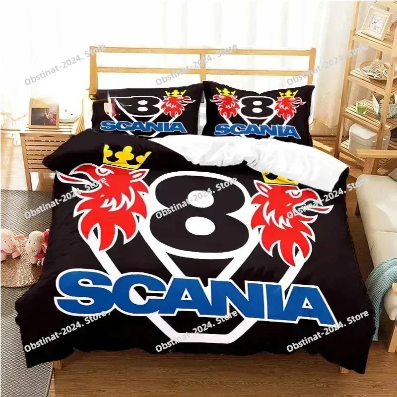 Фото Комплект постельного белья с 3d принтом Scania Truck Logo Single Twin Full Queen King Size, комплект постельного белья для взрослых и детей, комплекты пододеяльников для спальни, домашний текстиль №3