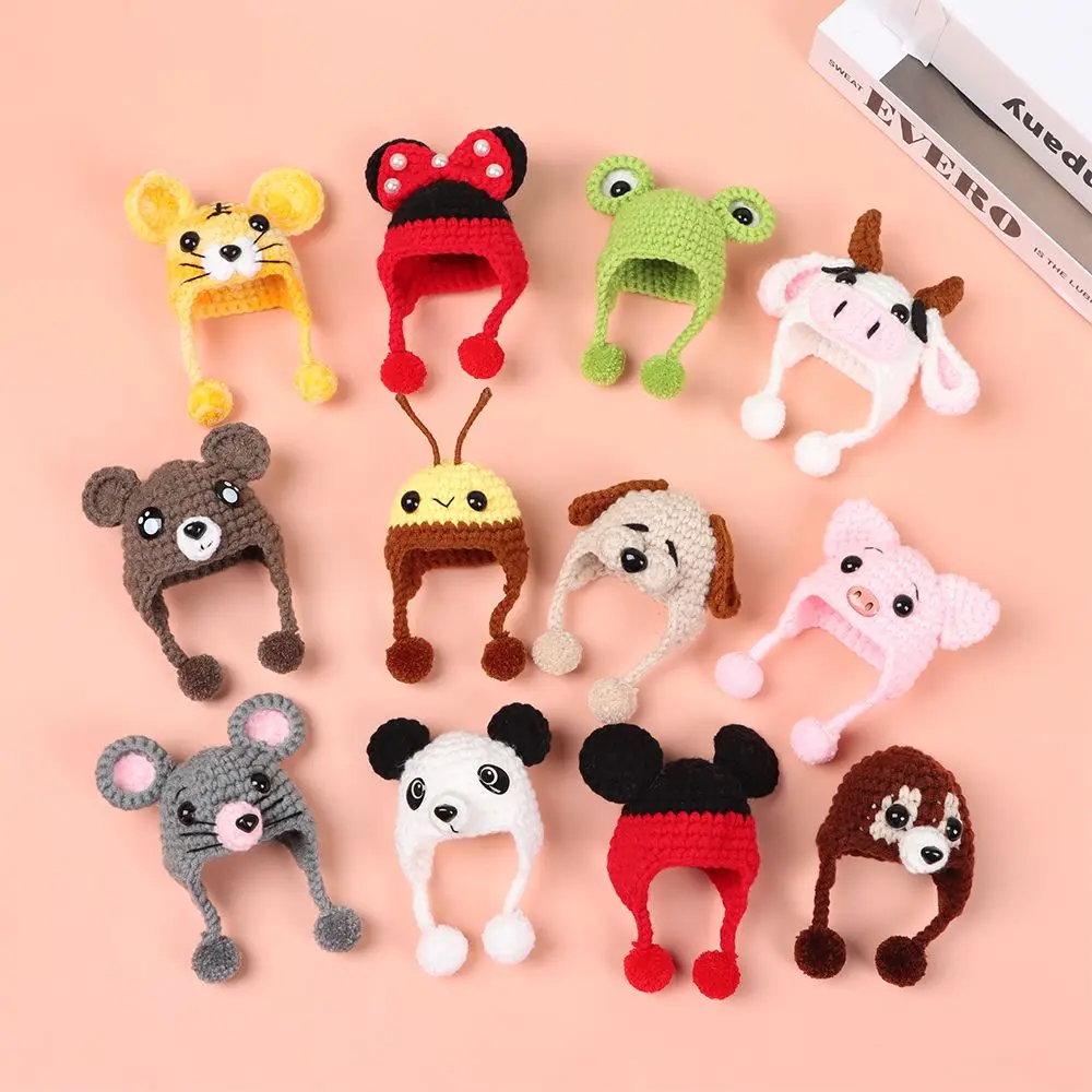 

Для кукол Obitsu11 1/12 Bjd модные тканевые Мультяшные вязаные шапки кукла вязаная шапка шапки с ушками животных 1/12bjd шапка