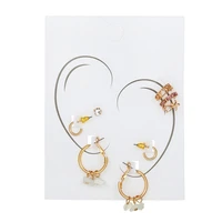 ol styles fashion delicate zircon cute clip earrings female buckle earcuff no piercings fake cartilage earring for women