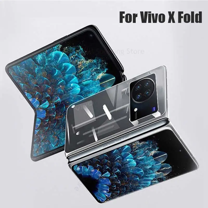 For Vivo X Fold HD Transparent Flip Phone Case For Oppo Find N Honor Magic V Hard PC Clear Cover For Samsung Z Fold 3 2 5G Capa