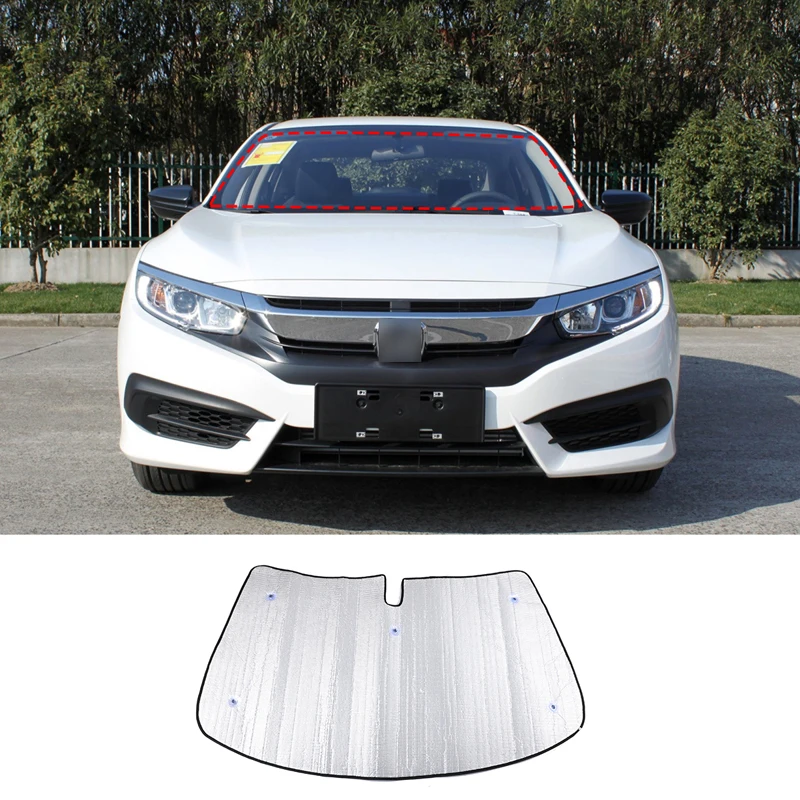 Солнцезащитный козырек на лобовое стекло автомобиля для Honda Civic 10 и 11