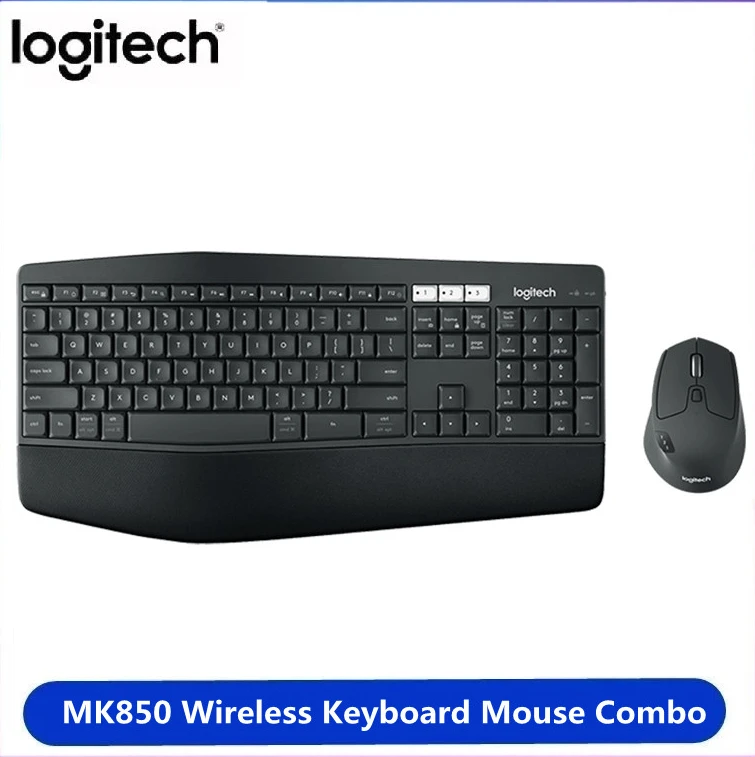 

Logitech MK850 Wireless Keyboard Mouse Combo Bluetooth USB with Wireless 2.4G Receiver Dual Mode Mice Keys Set for Home Office