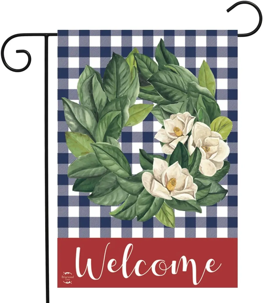 Американский венок магнолии патриотический фотофлаг 12 5x18 дюймов Briarwood Lane