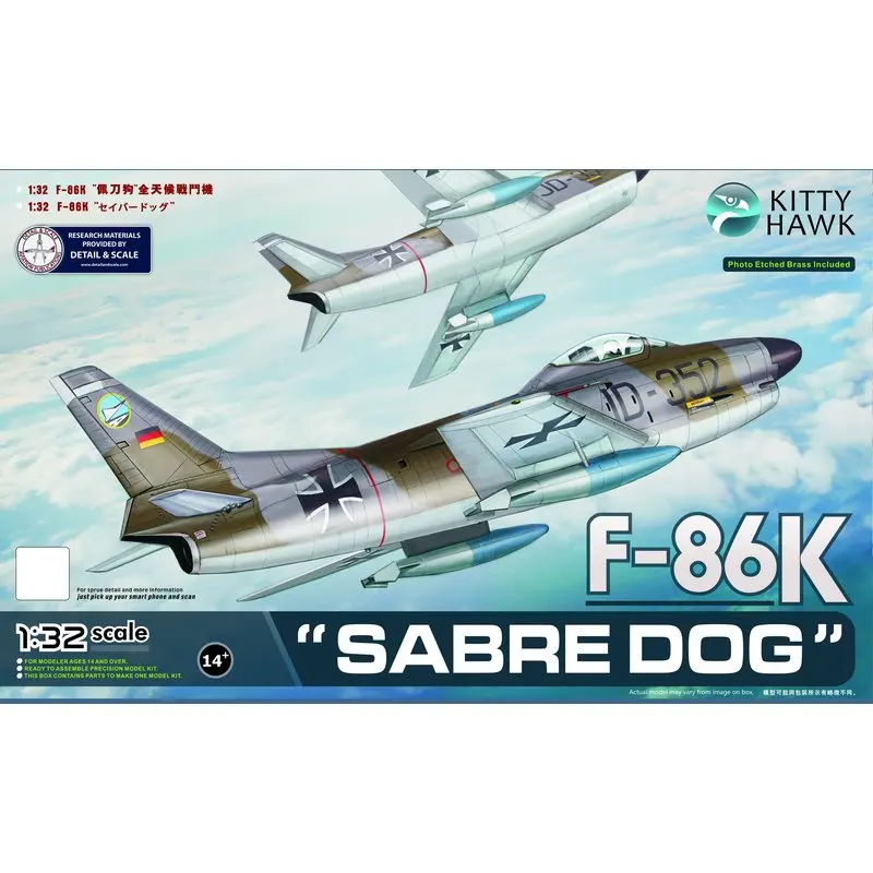 

Kitty Hawk KH32008 1/32 F-86K 'saber Dog '-набор моделей в масштабе