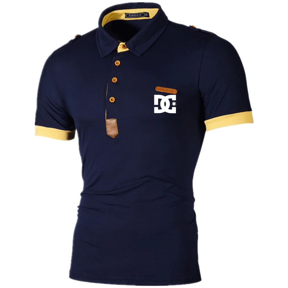 2022 New Summer Men's Polo Shirts Men's Hot Sale Business Casual Shirts Sports Short Sleeves Street Fashion Men's Tops